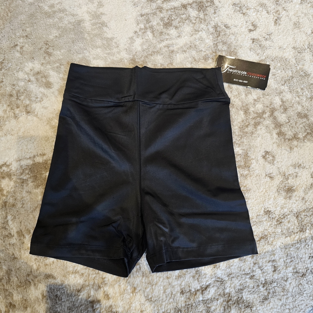 NWT Theatricals Classwear High-Waisted Black Dance Shorts